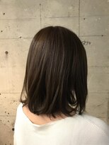 オッソ(OSSO)&nbsp;ミディアムボブ_ネイビーカラーフレンチボブ