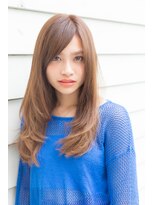 ヘアーズロッソテラス(hair's ROSSO TERRACE) 【鶴見】ベージュカラーくせ毛風カールセミディ☆[30代40代50代]