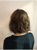 簡単ミディアムボブスタイル