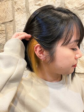 シャル 町田(shalu) 【小野田】　インナーカラー/イエロー　≪町田/町田駅≫