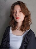 韓国風ヘアー/フェザーバング/カーキグレージュ/髪質改善/20代