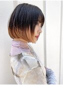 裾カラー/メルティーカラー/ボブ/ビタミンカラー/グラデーション
