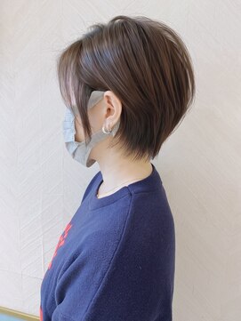 ロンド ストラーダ 心斎橋(Lond strada) ショート×ハイライト白髪ぼかし×シルキーベージュ[心斎橋]