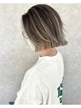 ムード カナザワ(mood kanazawa) ミニボブ◎バレイヤージュ