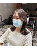 くびれヘア×小顔カット×酸性縮毛矯正×前髪
