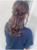 【池袋駅西口・ヘアセット】ハーフアップ