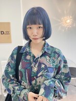 ギグスダブル 栄久屋大通店(gigs double)&nbsp;ボブ×アッシュエンドカラーブラック