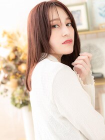 カバーヘア ブリス 大宮西口(COVER HAIR bliss) ミルクティーピンク外国人風エアストレートa大宮20代30代40代
