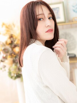 カバーヘア ブリス 大宮西口(COVER HAIR bliss) ミルクティーピンク外国人風エアストレートa大宮20代30代40代