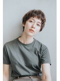 ハッシュカット/フルバング/似合わせカット/レッドブラウン