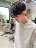かきあげ前髪 センターパート メンズカット 立川 /e