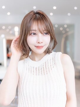 イオ 本厚木(io) くびれレイヤーボブ似合わせカットイメチェンシースルーバング