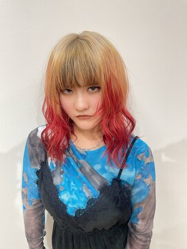 アイン(eim) ホワイトベージュ/レッド