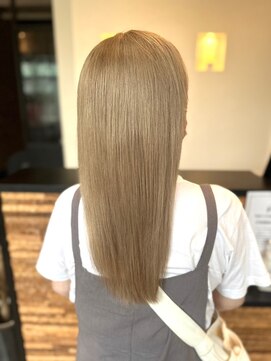 ヴァン カウンシル 王子(VAN COUNCIL) 秋のハイトーンカラー/ブロンド/ストレート/縮毛矯正/ブリーチ#3