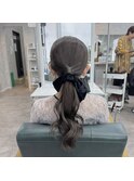ローポニーアレンジ