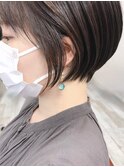 束感ショートボブ/丸みショートボブ