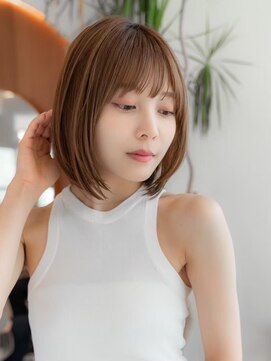 ケアリー 越谷レイクタウン(Carelly) デザインカラー/レイヤーカット/ウェットヘア/オリーブベージュ