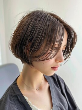 レヴ 草加店(LEV.) イメチェン　外ハネ　ボブ　美髪　ワイドバング　ブルーブラック