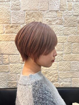 ヴァン カウンシル 川口店(VAN COUNCIL) スモークピンク×ショートボブ【東川口　ブリーチカラー】