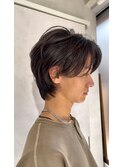 メンズミディアムセンターパート