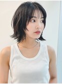 《CODE.LINE》暗髪×抜け感くびれボブ