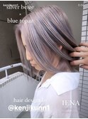 デザインカラーケアブリーチダブルカラー水色カラーペールブルー