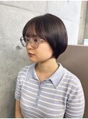 伸ばしかけショートボブヘア
