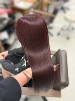 ハピネス 梅田茶屋町店(HAPPINESS)&nbsp;レイヤーカット/韓国ヘア/カシスブラウン/ブリーチなし/髪質改善