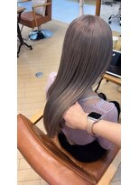 ユニ バイ マグ 長野店(Uni.by Mag)&nbsp;" 透け感抜群" ダブルカラー ミルクティーピンクベージュ