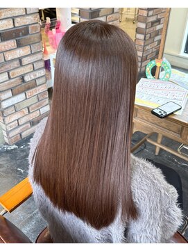 セットアップ 岡山北長瀬店(SET-UP) 髪質改善トリートメント×ナチュラルブラウン(小顔)