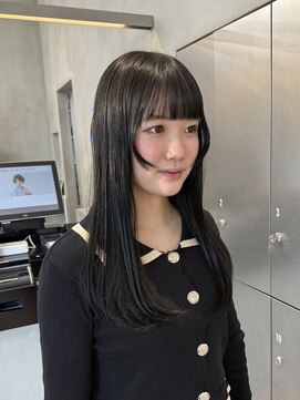 ザザ ZA/ZA 茗荷谷 顔周りレイヤー/ダークグレージュ/韓国/透明感/カラー髪質改善