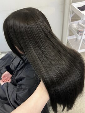 アイシー 表参道(ICY) 韓国っぽ◇色気上質ツヤカラー/透明感オリーブグレージュカラー