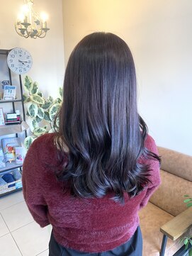 ウィーブリスタ(Weve Rista) 着物ヘア/大人ガーリー/ダークアッシュ/似合わせカット/富里