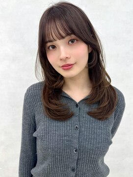 エジョン 八幡山店(Aejon) 韓国ヘア/レイヤーカット/顔周りカット/チョコブラウン/八幡山