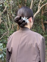 ポノ(po_no) リボンヘアリボンアレンジシニヨンタイトヘアタイトシニヨン