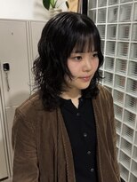 エイチ(811)&nbsp;レイヤーボブヘアカラーバレイヤージュ50代くるみちゃんヘア