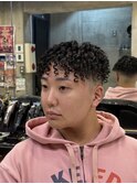 ba2367渋谷_コーンロウスキンフェードタイトロープヘアバーバー