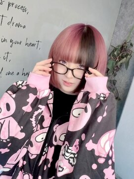 ラニシス ヘアー(Lanisis Hair) ピンクとブラウンのデザインカラー★