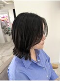 切りっぱなしボブ/顔まわりカット