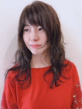 ヘアーウェィヴ(hair WAVE) 紺色のデザインカラー