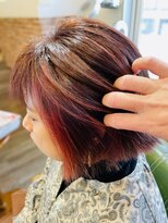 ヘアアンドビューティーあるちざん(HAIR&BEAUTY)&nbsp;イヤリングカラーとハイライト