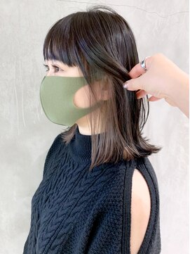 アイティー バイ アルバム 中野店(IT by ALBUM) ウルフインナーカラー_ホワイトアッシュエアリーミディ_ba316161