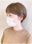 マッシュショート_マロンベージュAラインボブ_ba324962