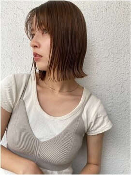 ロンド ラマ 岐阜(Lond bla-ma) 【Lond bla-ma】パツッとラインボブ