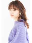 リラックスウェーブ大人可愛いデジタルパーマ透けバング西宮北口