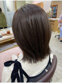 柔らかレイヤー×透明感グレージュ
