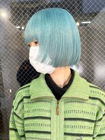 ラニヘアサロン(lani hair salon) ペールブルー/ターコイズブルー/ハイトーン【大名/天神】