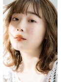 ☆小顔効果カット インナーカラー グレーベージュ 髪質改善 韓国