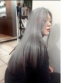 ケアブリーチ超ハイトーンシルバーカラー×オージュア