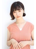 ミニボブ外ハネスタイル